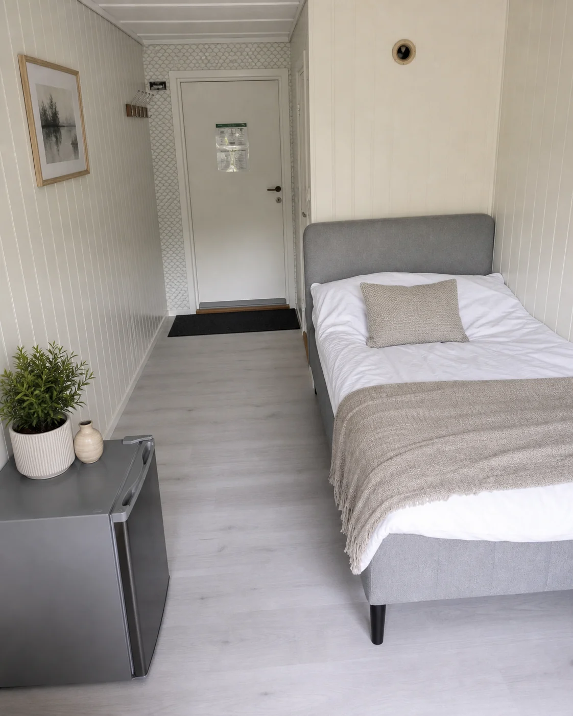 Enkelrom hos Halden Motell
